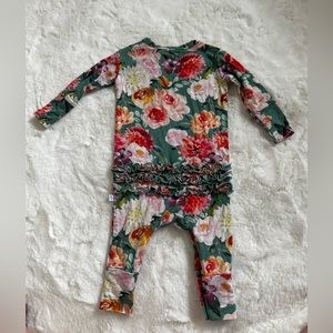 Posh peanut 0-3 months ruffle butt one floral piece